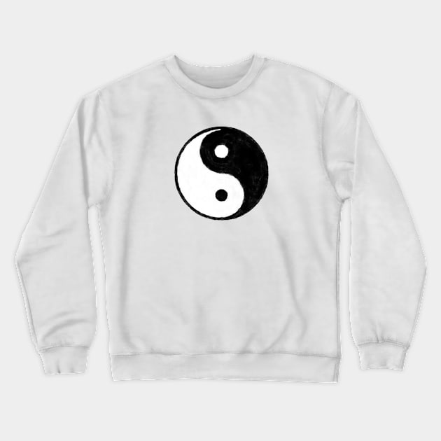 YING-YANG SYMBOL IN OIL Crewneck Sweatshirt by jcnenm